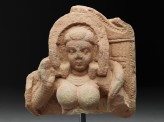 Fragment of a stele with goddess