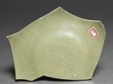 Greenware sherd with floral decoration