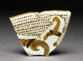 Fragment of polychrome lustreware