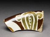 Fragment of polychrome lustreware