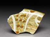 Fragment of polychrome lustreware