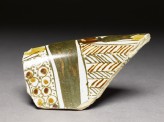 Fragment of polychrome lustreware