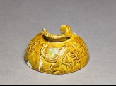 Yellow-glazed sherd with dragon