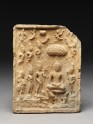 Votive plaque depicting the miracle of Sravasti