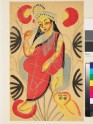 Possibly Lakshmi with an owl