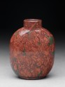 Red glass snuff bottle