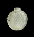 Crystal snuff bottle with basket relief decoration