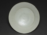 White ware dish with lotus decoration
