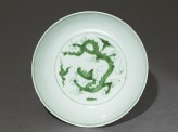 Dish with dragon