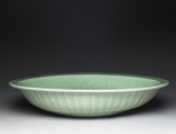 Greenware dish with fish