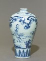 Blue-and-white meiping, or plum blossom, vase