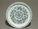 Porcelain saucer dish with flowers