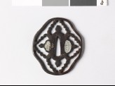 Tsuba with karahana, or Chinese flowers