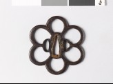 Tsuba in the form of a flower