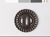 Tsuba in the form of a flower