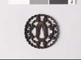 Tsuba with myōga, or ginger shoots, and four karigane, or flying geese (EAX.10050)
