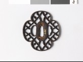 Mokkō-shaped tsuba with karigane, or flying geese (EAX.10054)