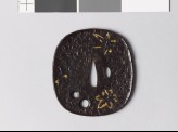 Tsuba with maple leaves