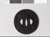 Tsuba with maple leaves