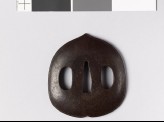 Tsuba in the form of a chestnut