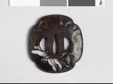 Mokkō-shaped tsuba with dragonfly (EAX.10092)