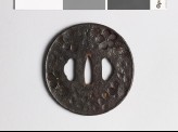 Tsuba with chrysanthemum and plum blossoms (EAX.10093)