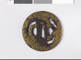 Round tsuba with foliage (EAX.10120)