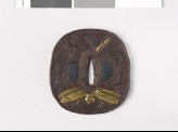 Tsuba with dragonfly and butterfly (EAX.10132)