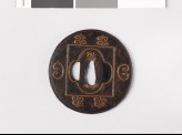 Lenticular tsuba with mokkō shape and C-scrolls (EAX.10134)