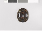 Tsuba with mon made from kiri, or paulownia leaves (EAX.10163)