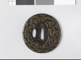 Tsuba with 'stick-lac' decoration