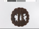 Lobed tsuba with florets