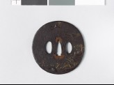 Tsuba with two flying egrets (EAX.10194)