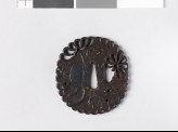 Lobed tsuba with chrysanthemums (EAX.10196)