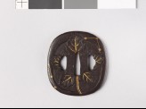 Tsuba with symbols of poem-writing at the Tanabata Festival (EAX.10207)