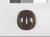 Tsuba with two bows