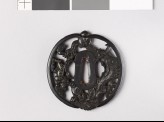 Tsuba with a hare, dragon, and tiger