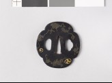 Mokkō-shaped tsuba with swastikas