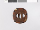 Tsuba with family crests of the Aoyama of Sasyama and the Hosokawa of Higo