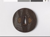 Tsuba with wood grain decoration (EAX.10241)