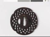 Mokkō-shaped tsuba with quatrefoil perforations (EAX.10244)