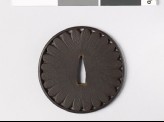 Lenticular tsuba with chrysanthemum florets (EAX.10246)