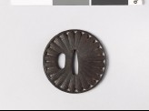 Lenticular tsuba with chrysanthemum florets (EAX.10247)