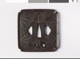 Tsuba with leaves