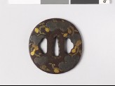 Tsuba with bottle gourd vine (EAX.10260)