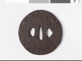 Tsuba with design of insect-eaten wood (EAX.10262)