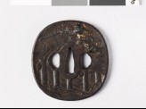 Tsuba depicting Shōki the Demon Queller