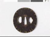 Tsuba with gold striations (EAX.10275)