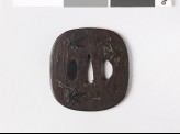 Tsuba with maple and pine leaves (EAX.10276)
