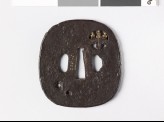 Tsuba with gosan-no-kiri, or paulownia leaves